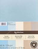 Recollections Cardstock Paper, Seaside Colors 8 1/2 x 11