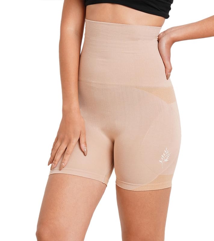 Image of Inner Sense Bamboo 4 in 1 Shapewear for Women Tummy and Thigh I High Waist Tummy Tucker for All Day Wear I Pull On Thigh Shapewear for Women Invisible Under Clothing