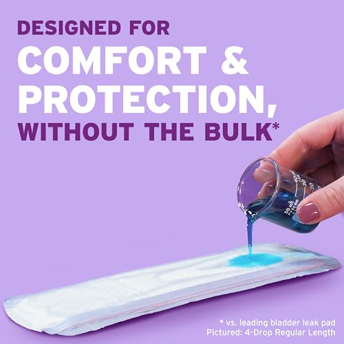 Image of Poise Ultra Thin Incontinence & Postpartum Pads for Bladder Leaks, 5 Drop Maximum Absorbency, Long Length, 108 Count (Packaging May Vary)