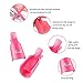 FITDON 10PCS Nail Polish Remover Clips Soak Off Caps & Stainless Steel Triangle Cuticle Pusher Peeler Scraper & Nano Crystal Glass Nail Files Buffer & Mini Nail Brush (Pink)