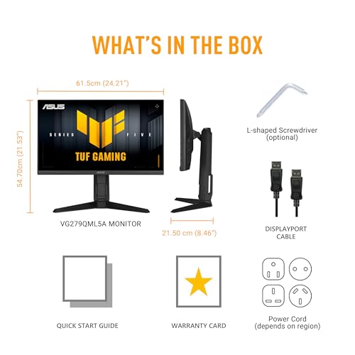 ASUS TUF Gaming VG279QML5A Computerbildschirm 68,6 cm (27") 1920 x 1080 Pixel Full HD LCD Schwarz (90LM0C20-B01171)