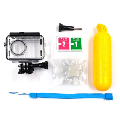 Begguath Waterproof Diving Housing for DJI Osmo Action 4 Action 3,Waterproof Down to 60M/196FT Underwater Photography Housing for Diving, Snorkeling with Floating Hand Grip
