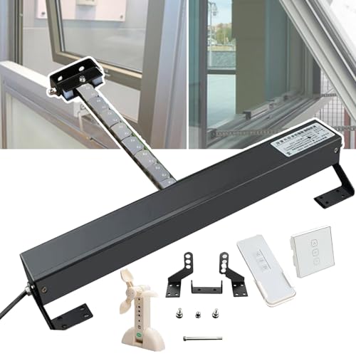 Abreventanas eléctrico con control remoto y carrera ajustable para tragaluces de invernadero