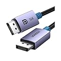 UGREEN 16K DisplayPort Cable 2.1 [VESA Certified] DP2.1 40Gbps Support 8K@240Hz 4K@240Hz HDR, HDCP, DSC 1.2a, Braided Display Port Cable Cord Compatible FreeSync G-Sync Video Card Monitor, 6.6FT