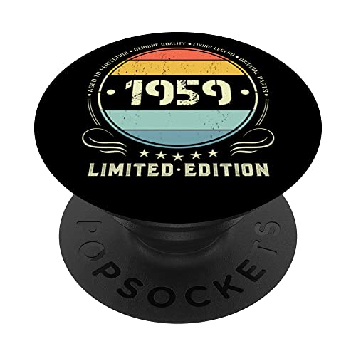 1959 Edición limitada 1959 cumpleaños Popsocket para mujeres y hombres PopSockets PopGrip Intercambiable