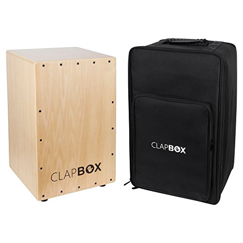 Image of Clapbox Cajon CB25 - Bass Wood, String Cajon with Bag (H:48 W:30 L:30)