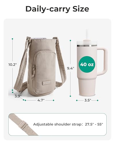 Image of BAGSMART Magnetic Water Bottle Holder with Strap, Gym Accessories for Women