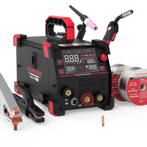 Image of YESWELDER 140A MIG Welder with Lift TIG Torch, 110V Flux Core/Stick/Lift TIG