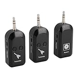 Kabelloses Gitarrensystem, 1 Bis 2 Kabellose Gitarren-Sender-Empfänger für Gitarren-Bass-Elektroinstrumente, Wiederaufladbarer Kabelloser Gitarren-Tonabnehmer für
