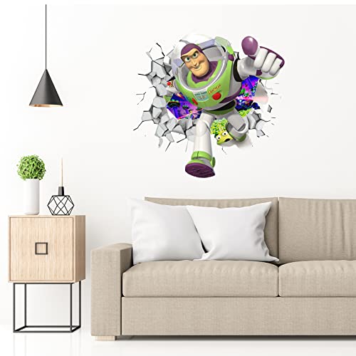 Cartoon Toys Story Wall Sticker Vinyl Wall Stickers Buzz Lightyear Decals For Kids Bedroom Playroom Classroom Living Room Decoration #TOP9