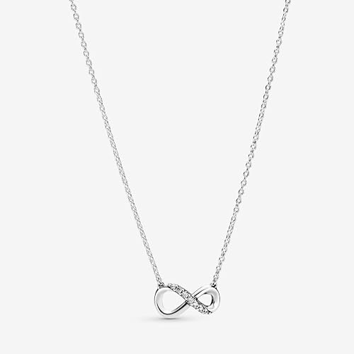 Miniatura 2 de Pandora Passions Collar Con Símbolo De Infinito De Plata De Ley Con Circonitas Cúbicas Transparentes, 50