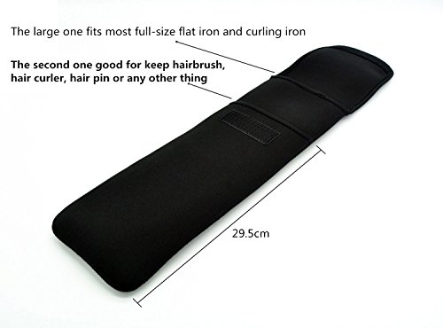 Funda resistente al agua para planchas y rizadores negra miniatura 2