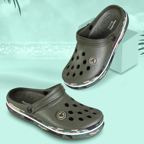 Image of Aqualite NEO-151 Clogs for Men | Mens Clogs Lightweight & Comfortable | Classic Clogs Men Slip-On Men Clogs Casual Footwear | Men's Clogs & Mules Clogs