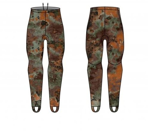 Tilos UV Spearfishing Camouflage Lycra Spandex Pants for Use Over a Standard Wetsuit, LG