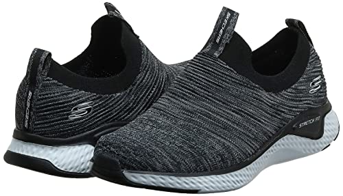 Tênis Solar Fuse, Skechers, Adulto Unissex, Preto/Branco, 38
