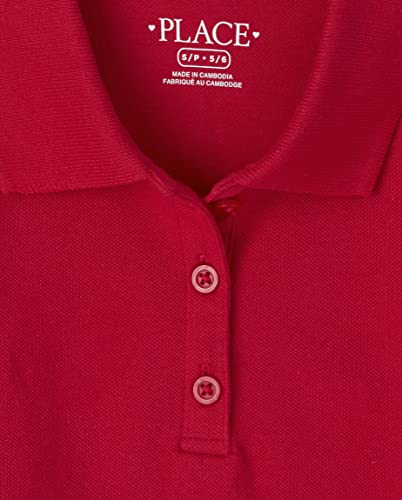 Image of The Children's Place Girls' Long Sleeve Pique Polo 2 Pack
