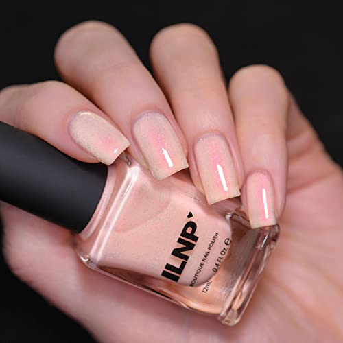 Ilnp First Light - Milky Peach Shimmer Nail Polish #TOP2