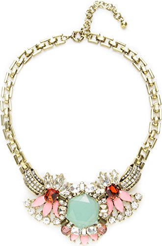 PacificPlex Vintage Costume Jewelry Chunky Choker Statement Necklace, One-Size, Multi-Antique-Gold