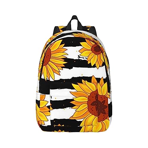 Sac à dos portable motif tournesols OUSIKA décontracté pour les cours
