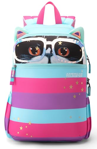 Image of American Tourister Smoodle+ | 30 Ltrs | 2 Compartments | Bottle Pocket | Ergonomic Padded Back Panel & Shoulder Straps | Kids Backpack | 1 Year International Warranty | Pink