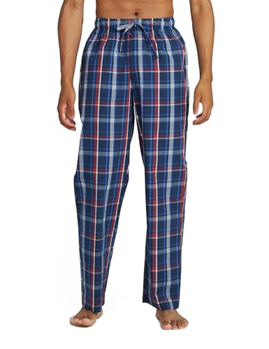 LAPASA Men's Woven Plaid Pajama Pants