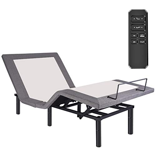 Adjustable Bed Motorized Sleep Bed Wireless Remote Base Frame Adjustable Bed Frame Height, with Mattress Retainer Ports Side Bag Flat Button Home Hospital Bedroom Adults Elderly People Single Bed Adjustable Bed Motorized Sleep Bed Wireless Remote Base Frame Adjustable Bed Frame Height, with Mattress Retainer Ports Side Bag Flat Button Home Hospital Bedroom Adults Elderly People Single Bed