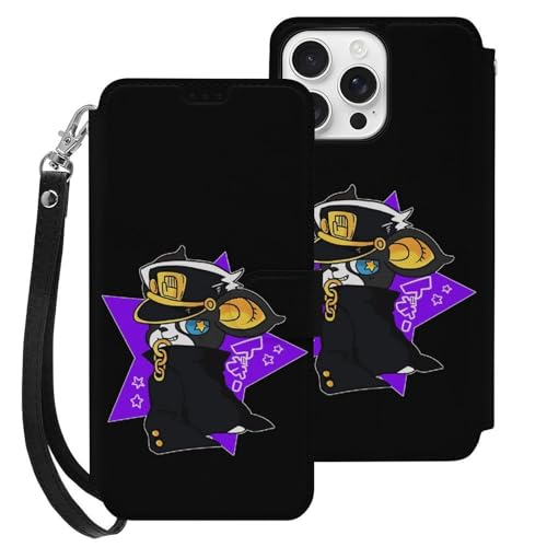 iPhone16 Pro Max用ケース 手帳型 ジョジョの奇妙な冒険 イギー アイフォン16 Pro Max用ケース 財布型 スマホケース PUレザー おしゃれ カード収納 スタンド機能 携帯カバー 耐衝撃 2025年新型