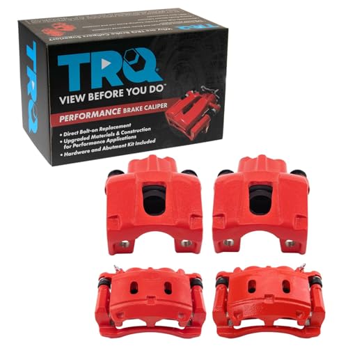 Image of TRQ Brake Caliper Set Performance Compatible with 2006-2010 Infiniti QX56 2006-2015 Nissan Armada 2008-2015 Titan