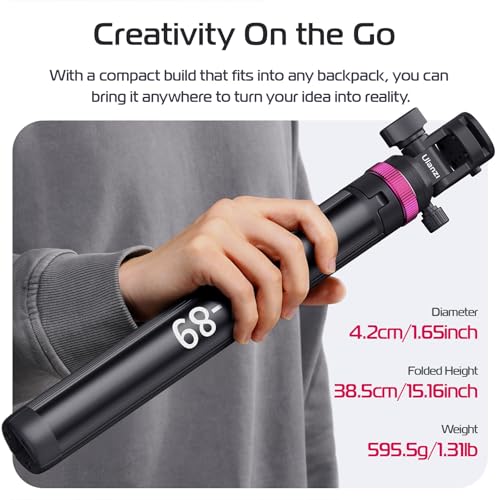 ULANZI MT-89 Trépied de Lampe en Aluminium, 208cm trépied Extensible Portable, Support pour Appareil Photo et éclairage, pour Studio Photographie Extérieure Lumière Anneau Flash Boîte à lumière – Image 5