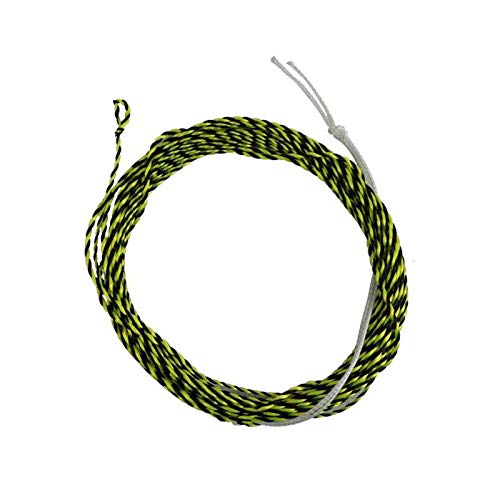 Riverruns12ft, línea de pesca con mosca Tenkara, línea de pesca flotante con línea de respaldo. (amarillo verde y negro, 3,7 m) Cover