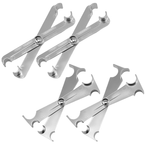 FALESOUL 4Pcs Fuel Line Disconnect Tool, 4-in-1 Fuel Filter Tool for 3/4in 5/8in 1/2in 3/8in 5/16in Quick Disconnection A/C Line Transmission Line Remover Tool for Cars Truck SUV, Car Accessories