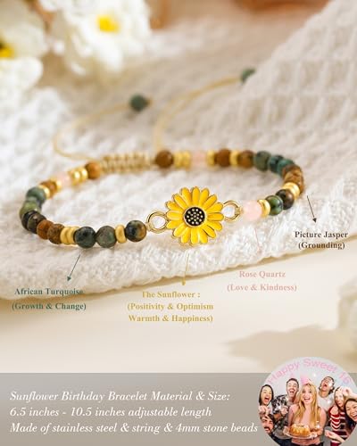 Image of Tarsus Sunflower Gifts for Women Teens - Positivity, Love & Strength