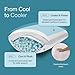 Coop Home Goods Cool+ Adjustable Pillow, Queen Size Plus Shaped Memory Foam Pillows with Cooling Gel, Back, Stomach or Side Sleeper, Neck Support for Sleeping, CertiPUR-US/GREENGUARD Gold