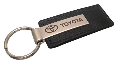 Toyota Black Leather Key Chain #TOP1