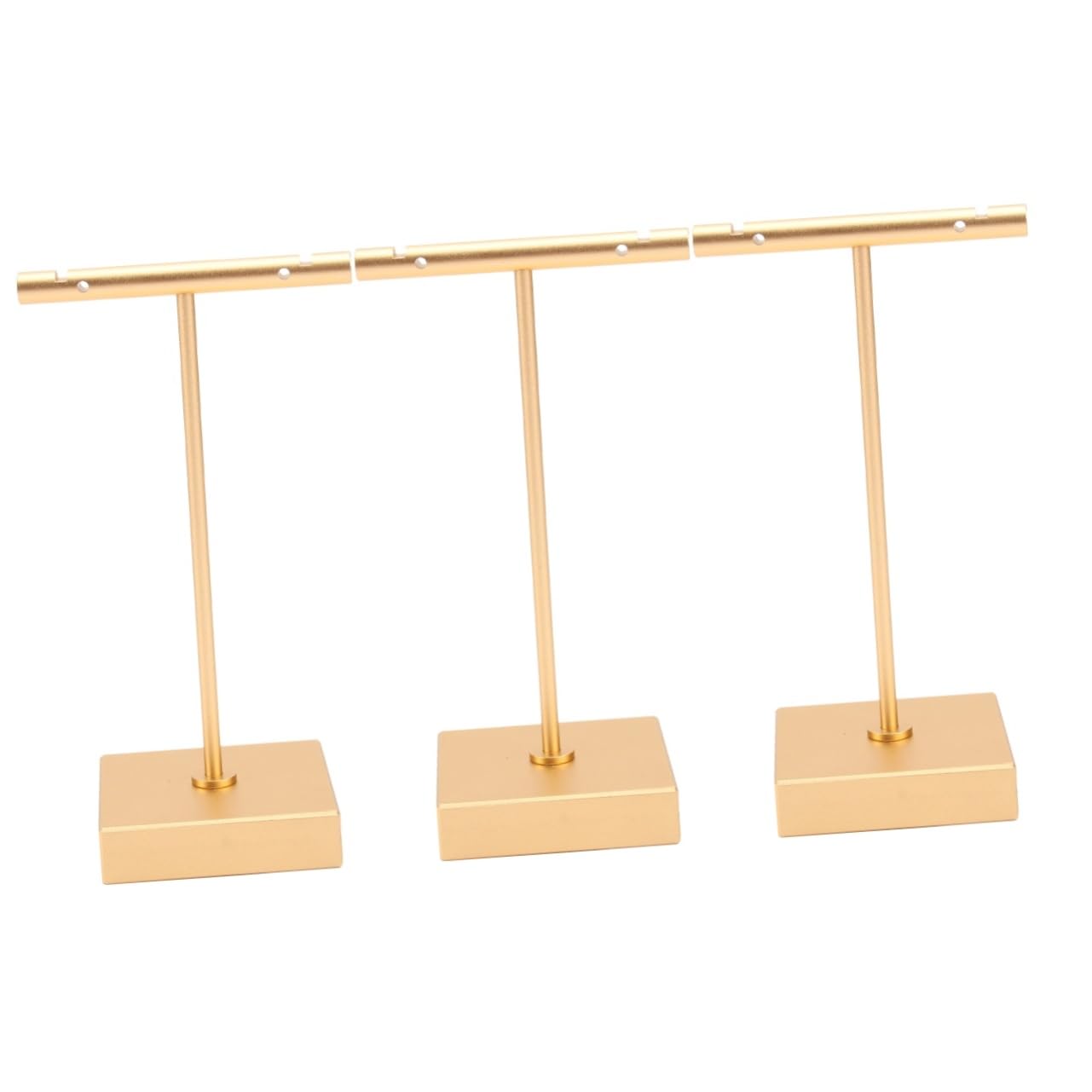 MAGICLULU Espositore in Lega Di Alluminio A Forma Di T Da 3 Pezzi Per Espositori Per Orecchini E Gioielli Per Un Facile Accesso Allorganizzazione