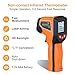 Laser Infrared Thermometer Non-Contact Digital Temperature Gun, -58℉～1112℉(-50℃～600℃) IR Thermometer for Industrial, Kitchen Cooking, Automotive, HVAC (Not for Human Body Temp)