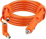 Dongge Kabel do ładowania samochodu z zapalniczką na wtyczkę DC, 2 m 14 AWG, 12 V/24 V, 15 A, kompatybilny z Jackery, BLUETTI, kotwica, GRECELL