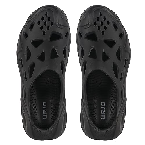 Image of URJO EZY Men's Clogs /Sandals with Adjustable Back Strap Ultra Soft & Flexibility Anti Skid Comfortable Waterproof Daily Mules Clogs /Sandals for Men
