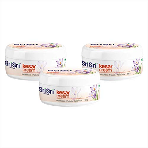 Image of Kesar Cream - Moisturiser, Protects & Adds Glow, Each 100g (Pack of 3)