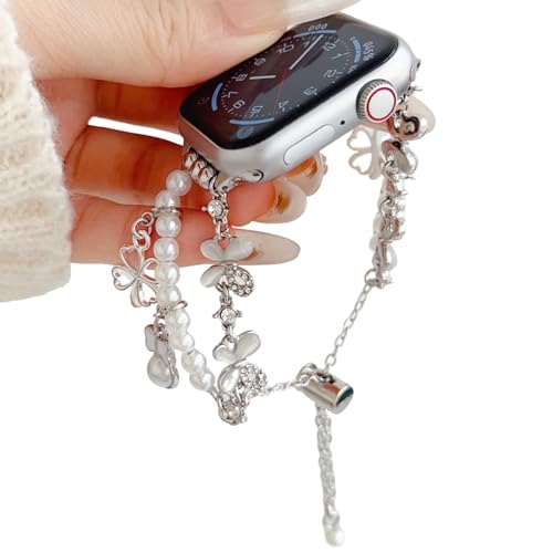 �R���p�`�u�� Apple Watch �o���h 49mm 46mm 45mm 44mm 42mm 41mm 40mm 38mm�Ή� �p�[���`�F�[�������X�t���W���G���[���^���o���h �����Ԃƃ��{���`���[���t��iWatch Series 10 9 8 7 6 