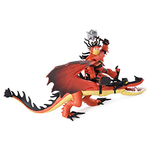 Dreamworks Dragons, Hookfang And Snotlout, Dragon With Armored Viking Figure, For Kids Aged 4 And Up #TOP2