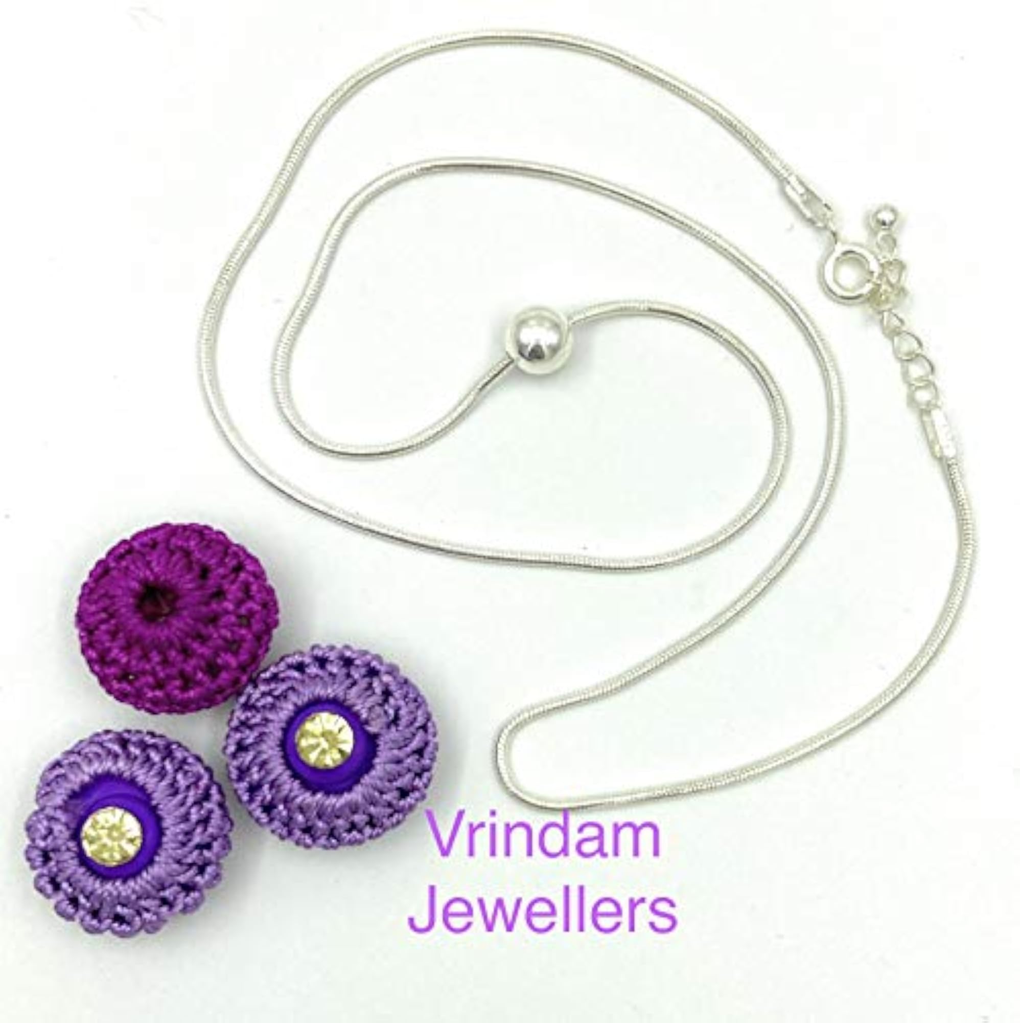 925 Sterling Silver Adjustable One Moving Ball Chain Necklace
