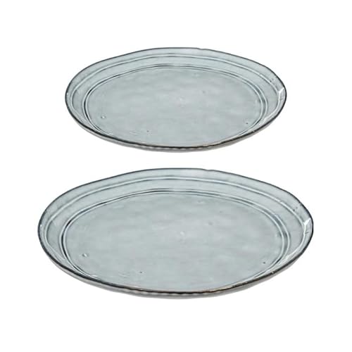 Secret de Gourmet - Service de Table 12 Pièces Flower 26cm Bleu