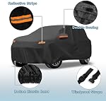 Car Cover Waterproof Custom Fit for Kia Seltos All Weather for Automobiles Outdoor Snow Sun Dust UV Protection Full Exterior Cover with Door Zipper