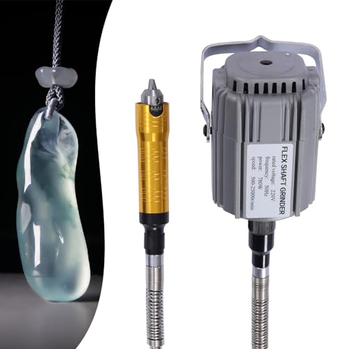 Professional Hanging Flexshaft Mill, Rotary Tool Flex Shaft Electric Hanging Grinder Carver, 780W Multi-Function Metalworking Jewelry Tool Repair Kit, Foot Pedal Control
