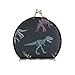 susiyo Vintage Compact & Travel Mirror with Bukle Closure, Dinosaurs Skeleton Makeup Mirror Small Portable Foldable Easy to Carry for Women Girls Purses