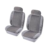 juegos cosmos rugal Gran producto. Cosmos Heritage 1785002 - Juego de Fundas para Asientos Delanteros de Coche (2 Piezas), Color Gris