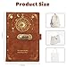 Diary with Lock, Password Locked Journal Notebook with Pen, A5 Refillable Notebook with Lock, 200 Kraft Pages Journal for Women & Men, Vintage Secret Journal Travel Diary (Brown)