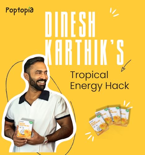 Image of Poptopia Mango Coconut Smoothie Mix | Smoothie CHAMP | No Added Preservatives or Colors | A Quick, Nutritious, and Delicious drink | All Natural, 0% Sugar | Pack of 5 = 125gms = ~1Litre Fresh Smoothie | Ready in 15 seconds | 100% Vegan & Gluten free