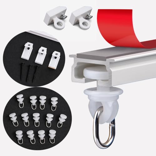 Rail de plafond autocollant de 2,4 m idéal pour placard et dressing - 4